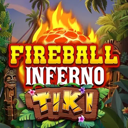 Fireball Inferno Tiki online game logo by NetEnt on betninjacasinoo.co.uk